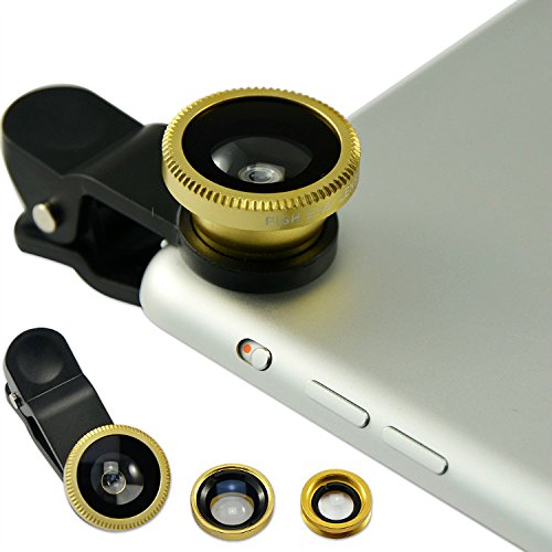 First2savvv JTSJ-YY-A13G4 dorado Teléfono móvil universal 3 en 1 Kit clase Camera professional Lente Clip (ojo de pez,gran angular y macro ) para sony xperia Z E L SP ZR M z Ultra Z1 E1 Z1 compact Z2 M2 T3 Z3 M dual Xperia M2 Aqua Z3 compact E3 T2 Ultra Z3 LTE M2 LTE Z1 LTE Z4 music Z4 Compact Xperia E4 Huawei Ascend Mate 7 G7 P7 G6 2 P2 P6 D2 P2 G620 Ascend Y550 G630 ZTE Sydney from Orange San Francisco II Monte Carlo Miami from Orange plata con lápiz óptico - FIRST2SAVVV