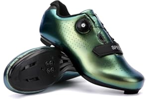 Hixingo Cycling Shoes Mens Womens MTB Bicycle Shoes Sneaker Road Bike Indooor Breathable Mountain Cleat Shoes Spin Shoestring with SPD and Delta Lock Compatible Shoe