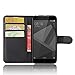 Price comparison product image SMTR Xiaomi Redmi 4x (5") Premium Leather Wallet case Cover Leather Wallet Flip Cover with magnetic clasp for Xiaomi Redmi 4x Smart Phone-Black