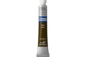 Winsor & Newton 8840113 Cotman - Vernici ad acquerello, colori vivaci di alta qualità con ottime caratteristiche di lavorazione, tubo da 8 ml, Seppia