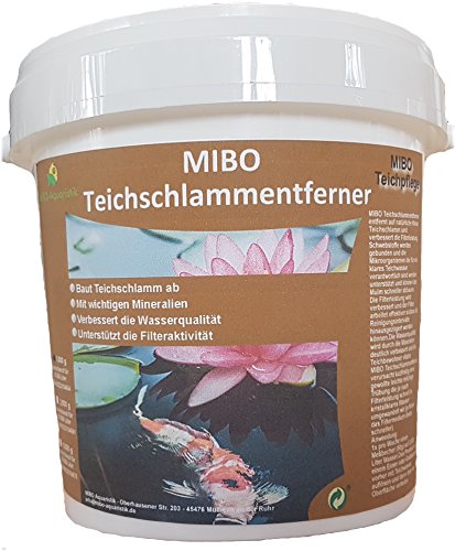 MIBO Teichschlammentferner 1kg Teichpflege Mulmabbau Gartenteich