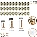 Produktbild Bolt Muttern Sortiment Kit (M6 x 15/20/25 mm), Zink versilbert Sechskant-Antrieb Socket Cap Barrel Schrauben für Möbel Babybett Kinderbett Betten und Stühlen (60pcs)