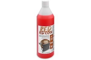 ErrecHome Red Cool, Liquido Radiatore Rosso Fluorescente Concentrato, antigelo G12 con pacchetto inibitore a base organica OAT, 1 Litro