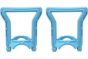 YIUS Wasserflaschengriff, 2 Stück, 1,8 l, Trinkflaschenhalterriemen mit rutschfestem Griff, energiesparend, fortschrittlich, ergonomisch für jede Art von Gallonen-Flasche (blau)