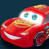 2 in 1 XL Cars Nachtlicht + Plüschfigur Nachttischlampe Hook Lightning McQueen Plüsch Kuscheltier