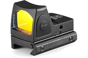 Mifhnby Mirino a punto rosso RMR Mini mirino a punto rosso con guida di montaggio da 20 mm