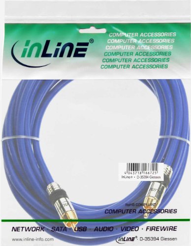 InLine 89450P Premium Audio Kabel (Cinch Stecker auf Cinch Stecker, 0,5m) - 2