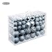Produktbild heling896 100 stücke Weihnachtskugel Ornamente Weihnachtsbaumkugeln Bruchsichere Weihnachtsgeschenk Anhänger Ball Hängende Ornamente, Urlaub Party, Wohnkultur