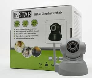 INSTAR IN-3010 WLAN Netzwerkkamera f&uuml;r Innenbereich (10 LED Infrarot Nachtsicht, Mikrofon und Lautsprecher integriert) wei&szlig;