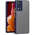 CEDO Xiaomi 11i (5G) / 11i HyperCharge (5G) Smoke Cover Back Case | Camera Bump Protection Frosted Matte | 360 Degree Shockproof Rubberized Anti-Drop Slim Hard Backcover (Blue)