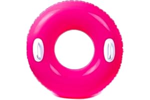 NARAMAKI® Bouée de sauvetage 76 cm avec poignées couleurs assorties 8 + – Accessoires de mer pour piscine