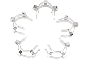 Labasics Metal Joint Clips, 5 pcs 24 mm Lab Keck Clamp #24 Keck Clips for 24/40 24/29 Glass Ground Joint Lab Accessory
