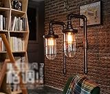 IG Wohnmöbel Retro Wandleuchte Licht Doppelkopf Wasserleitung Kreative Wandleuchte Industrielle Gang Treppen Beleuchtung Restaurant Bar E27 Wandleuchte