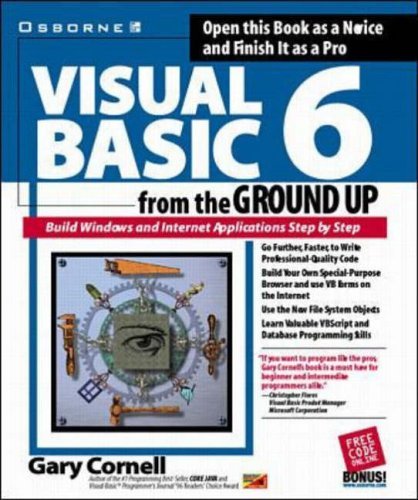 Visual Basic 6 From The Ground Up By Gary Cornell 1 Sep 1998 Paperback Pdf Kindle Hughiemikey