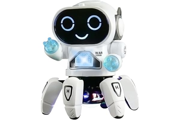 YATOSEEN Robot Compagnon pour Enfants - Projection de Lumière Colorée, Danse, Chante et Marche - Cadeau d'Anniversaire pour 4-12 Ans