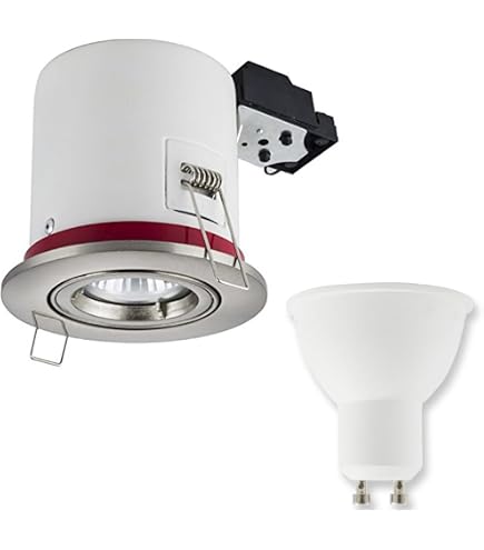Spot encastrable en aluminium brossé | Carré | Orientable | Convient