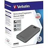 Verbatim Executive Fingerprint Secure HDD - 1 TB - Grigio - Disco rigido esterno con lettore di impronte digitali - USB 3.1 G