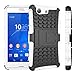 Produktbild Sony Xperia Z3 Compact Hülle, FindaGift Dual-Layer 2 in 1 Weicher TPU + harter PC Rüstung Cover [Anti Schock] [Ganzkörperschutz] [Anti-Kratzer] Bumper Back Case mit Ständer für Sony Xperia Z3 Compact (weiß)