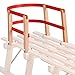 Produktbild ScSPORTS Kinder Schlittenlehne aus Holz/Kunststoff, rot, 50W0017