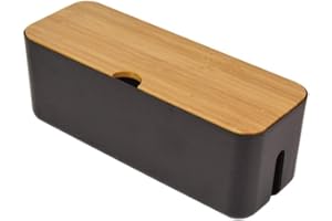 SOURCEMALL Scatola di gestione dei cavi, organizzatore a strisce, scatola organizer a corda, nascondere e nascondere le ciabattine e i cavi di alimentazione da televisori, computer e scrivanie