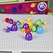 Fajiabao 318pcs Colorful Mushroom Nails Pegboard Intelligence Learning Education Board Jigsaw Puzzle Game Toys Set for Boys Girls Kids Birthday Xmas Gifts