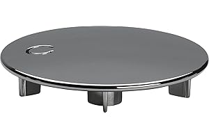 Viega Domoplex 6930.0 Couvercle chromé Diamètre 75 mm Compatible avec Domoplex 52 mm Viega bonde d'évacuation verticale/horizontale