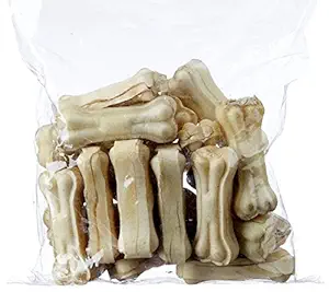 Skora Rawhide Pressed Chew Dog Bone 4 Inches 1/2 Kg Pack