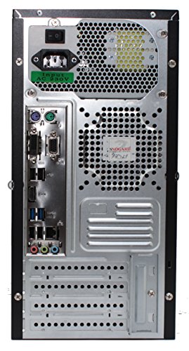 SNOGARD BasicLine PC | Intel Core i5-6500 Prozessor, Intel HD 530 Grafik, 8GB DDR4 RAM, 240GB SSD + DVD±RW • Silent Home Business & Multimedia Desktop Computer - 4