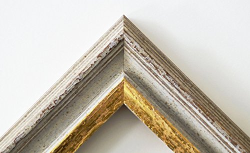 Spiegel Wandspiegel Badspiegel Flurspiegel Garderobenspiegel – Über 200 Größen – Trento Beige Gold 5,4 – Außenmaß des Spiegels DIN A2 (42,0 x 59,4 cm) – Wunschmaße auf Anfrage – Antik, Barock - 3