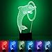 Produktbild 3D Delphine Gestalten USB Licht HARRYSTORE Einzigartig Nacht Beleuchtung Auswirkungen Zuhause Dekor LED Steuern Tabelle Lampe