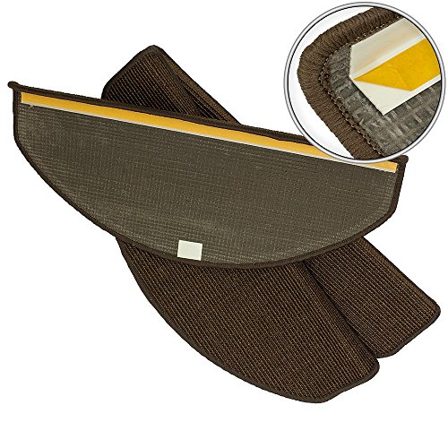 Stufenmatte Treppenschoner Dunkel Braun 28×65 cm - 6