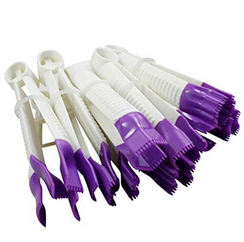 HENGSONG 10 tlg Blumentyp Spitze Rand Clip Backform Keks Ausstecher Dekorieren Kuchen Werkzeug Cupcake Fondant Modellierwerkzeug Zubehör - 2