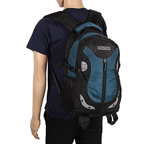 Suntop Neo 9 26 L Medium Laptop Backpack(Black & AirForce Blue)