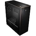 MSI MPG SEKIRA 500G Full Tower Gaming Computer Case (Black with Gold Trim, 2x 200mm + 1x120mm Fans, USB Type-C, Tempered Glass, E-ATX, ATX, mATX, mini-ITX)