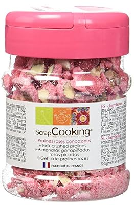 Scrapcooking Pot de Pralines Roses Concassées - Lot de 3