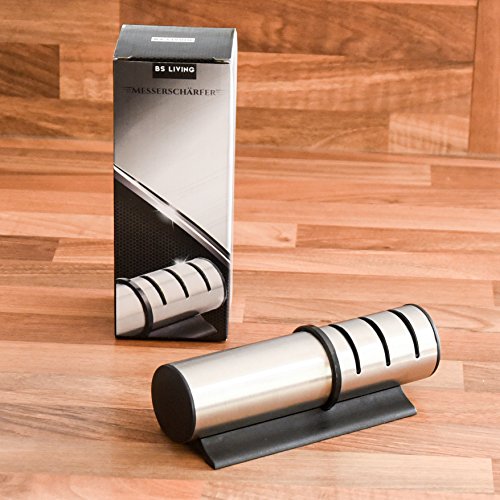 BS Living – Messerschleifer – 3 Stufen Design Messerschärfer – Profi Knife Sharpener – Ultra scharf - 5