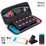 【Die beste kosteneffektive Wahl】 7.5cm / 2.95in Stärke wasserdichter stoßfester Fall mit Schalter-Schutz-Oberteil + Schalter-Halter + 2 PC-Schirm-Schutz + beweglicher Spiel-Karten-Fall + Schlüssel-Schutz-Hut + 6 PC-Staubentfernertuch ...... Wir sind Ihre beste Wahl !