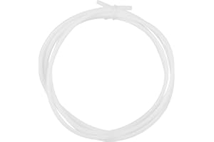 FDIT PTFE Biała rurka teflonowa, 1,5/2 m PTFE Bowden Tube do filamentu 1,75 (2,0 mm ID/4,0 mm OD) do drukarek 3D (1,5 m)