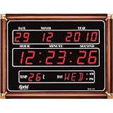 Buy Ajanta Quartz Digital Red LED Rectangle Wall Clock OLC - 105 (39.6 ...