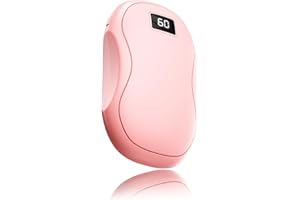 DSLIHA Hand Warmers Rechargeable, 2 in1 Reusable Portable USB Electric Pocket Hand Warmer with 3 Levels Heating Settings and Power Bank for Outdoor, Camping, Hiking Women Men Gift, Fast Warming