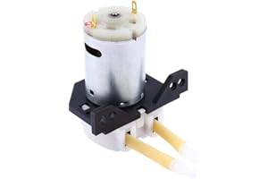 Belissy Adjustable DC12V Dosing Pump Peristaltic Head Aquarium Lab Analytical Liquid