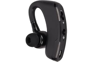 Lazmin112 Bluetooth-Kopfhörer, V9 Einohr-Bluetooth-Kopfhörer Drahtloser Ohrbügel-Kopfhörer Sporttreibender Business-Kopfhörer