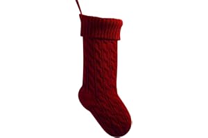 meioro 45 cm julstrumpor, stor kabel stickad julstrumpa för barn, öppen spis hängande strumpor för familj semester fest dekor