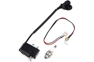 DRHOMEAM Bobina di accensione con kit candele per motosega Dolmar PS-460 PS-500 PS-500 PS-510 PS-4600S PS-5000 PS-5100S, modulo bobina di accensione pezzo di ricambio