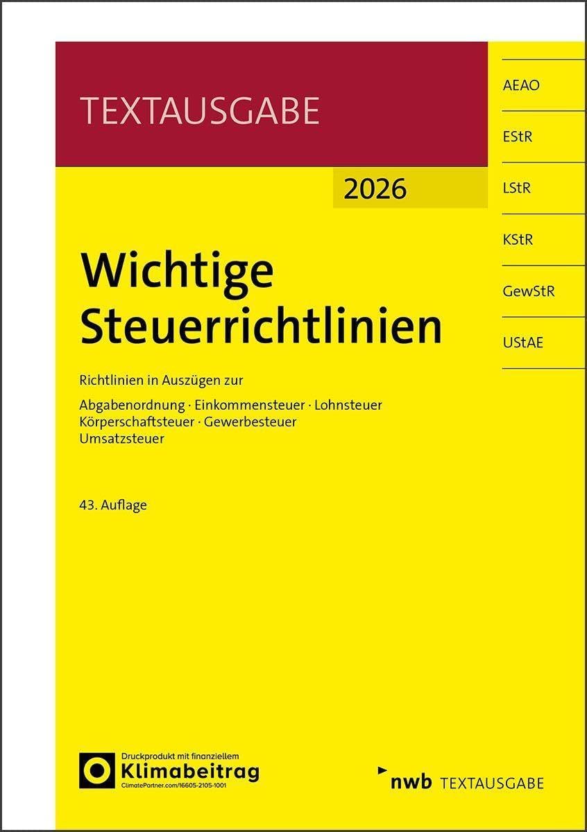 Wichtige Steuergesetze: mit Durchführungsverordnungen (Textausgabe) - Analyse des détails et conception