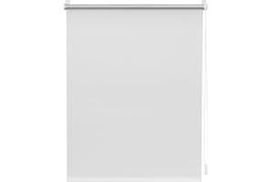 Lichtblick Thermorollo ohne Bohren, Klemmfix, Verdunklungsrollo, Hitzeschutz, Sichtschutz, Wandmontage, Deckenmontage, Rollo für Fenster und Türen 60 cm x 150 cm (B x L), Weiß