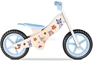loco by crazy shoes bicicletta in legno senza pedali bicicletta per bambini cavalcabile bici equilibrio con sedile regolabile