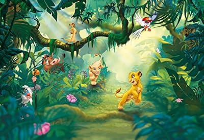Komar Papier Peint Pour Chambre D'Enfant Motif Disney Le Roi Lion Jungle 368 X 254 Cm