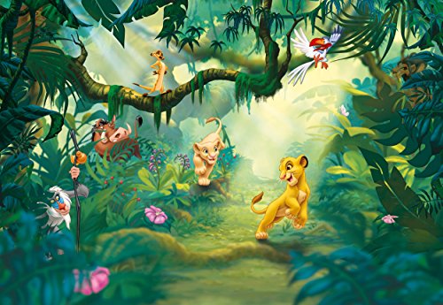 Fototapete Kindertapete LION KING JUNGLE 368x254 König der Löwen 8-tlg Dschungel Tiere