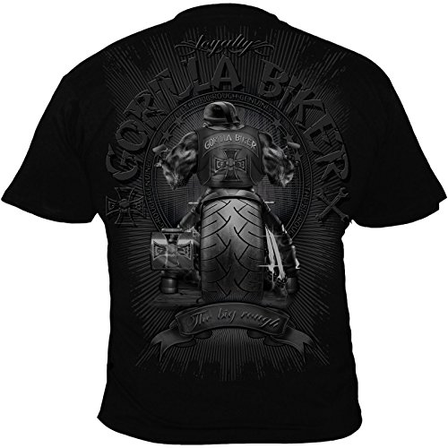 Silberrücken GB40 Gorilla Biker Big Wheel Herren T-Shirt Farbe Schwarz, Größe L Silberrücken GB40 Gorilla Biker Big Wheel Herren T-Shirt Farbe Schwarz, Größe L